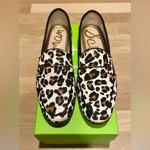 Sam Edelman Loraine loafers size 8 leopard print